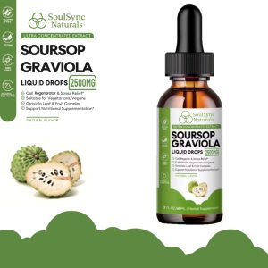 SoulSync Naturals – Soursop (Graviola) Drops 2500mg | Organic Herbal Extract